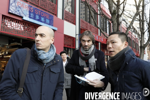 Cédric VILLANI en campagne dans le 13ème arrondissement de Paris
