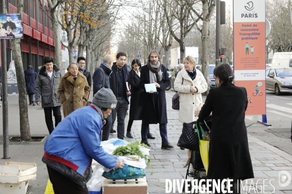 Cédric VILLANI en campagne dans le 13ème arrondissement de Paris