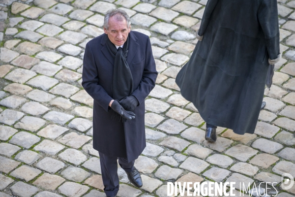 François Bayrou aux Invalides, lundi 2 décembre 2019