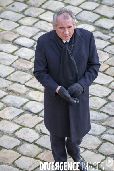 François Bayrou aux Invalides, lundi 2 décembre 2019