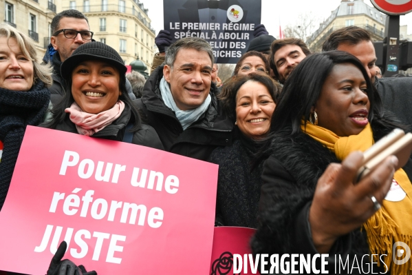 Olivier Faure, journée de manifestation contre la réforme des retraites.