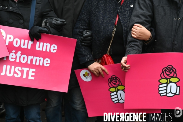 Olivier Faure, journée de manifestation contre la réforme des retraites.