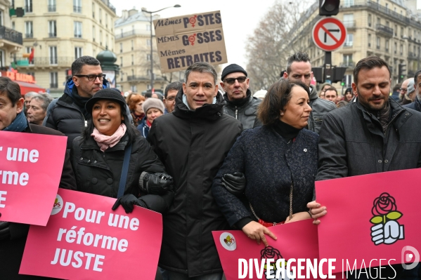 Olivier Faure, journée de manifestation contre la réforme des retraites.