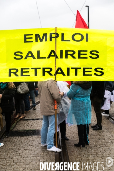 Manifestation contre la réforme des retraites à Nantes