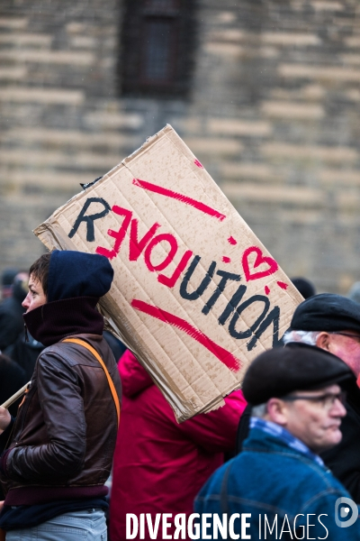 Manifestation contre la réforme des retraites à Nantes