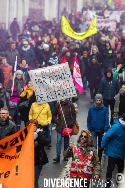 Manifestation contre la réforme des retraites à Nantes