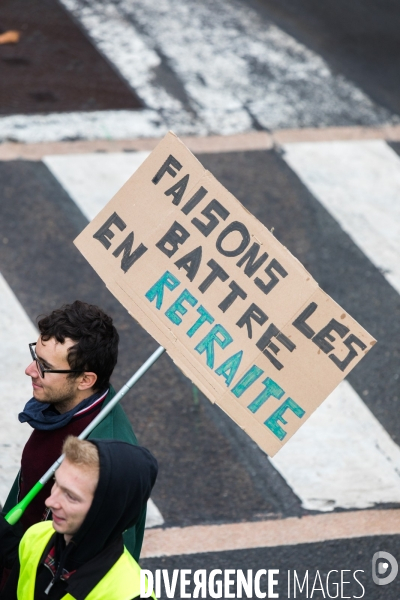 Manifestation contre la réforme des retraites à Nantes