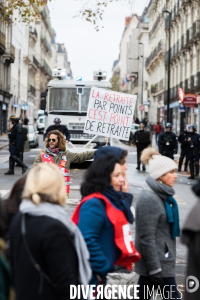 Manifestation contre la réforme des retraites à Nantes