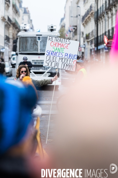 Manifestation contre la réforme des retraites à Nantes