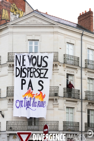 Manifestation contre la réforme des retraites à Nantes