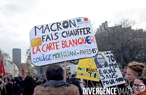 Manifestation contre la réforme des retraites