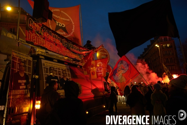 Manifestation contre la réforme des retraites le 10 Décembre 2019 à Paris