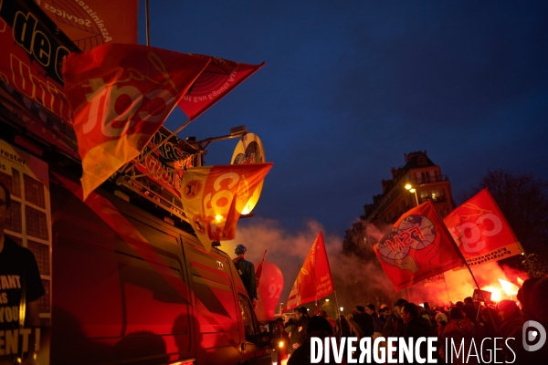 Manifestation contre la réforme des retraites le 10 Décembre 2019 à Paris