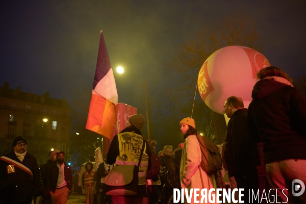 Manifestation contre la réforme des retraites le 10 Décembre 2019 à Paris