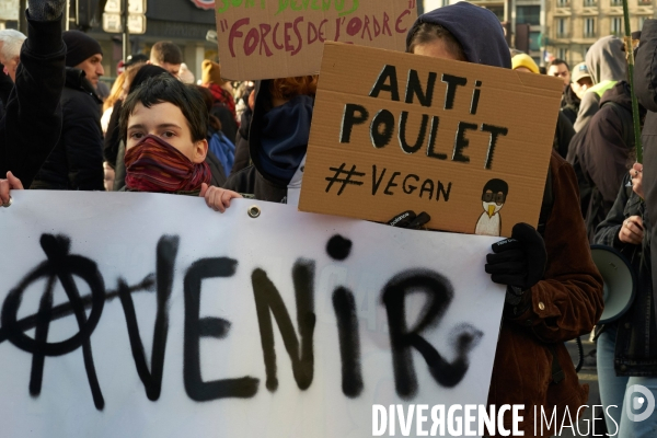Manifestation contre la réforme des retraites le 10 Décembre 2019 à Paris