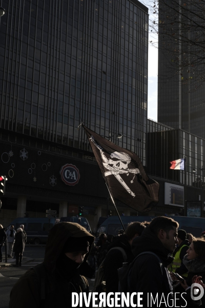 Manifestation contre la réforme des retraites le 10 Décembre 2019 à Paris