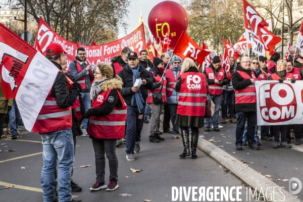 10.12.2019, Paris - Manifestation contre la reforme des retraites