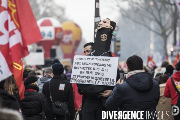 Manifestation contre la réforme des retraites