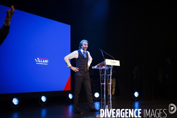 Meeting de Cédric Villani au Trianon.