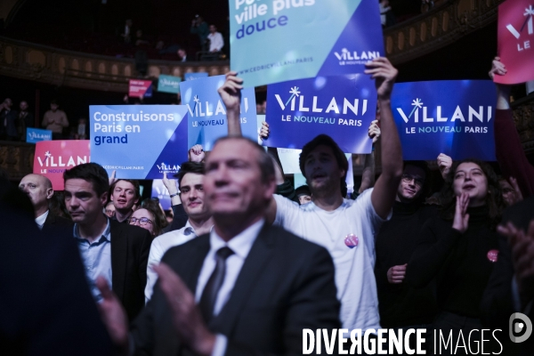 Meeting de Cédric Villani au Trianon.
