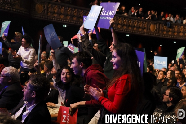 Meeting de Cédric Villani au Trianon.
