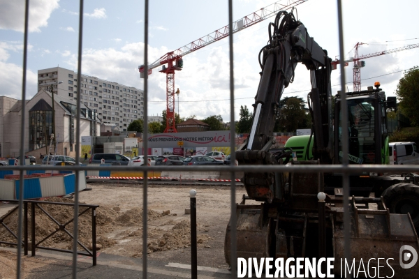 Grand Paris, les grands travaux de la ligne 15 à Vitry-sur-Seine, Val-de-Marne