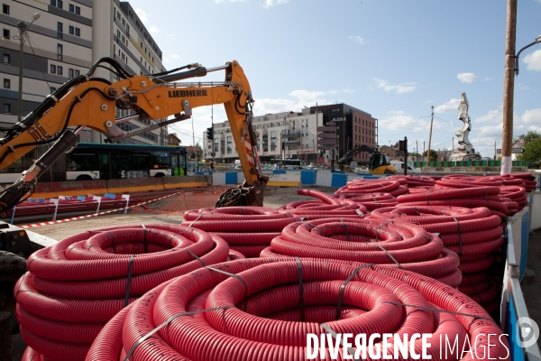 Grand Paris, les grands travaux de la ligne 15 à Vitry-sur-Seine, Val-de-Marne