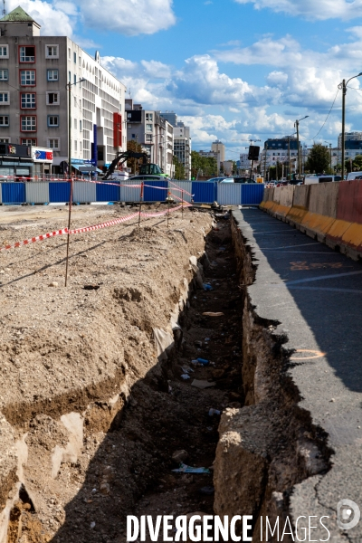 Grand Paris, les grands travaux de la ligne 15 à Vitry-sur-Seine, Val-de-Marne