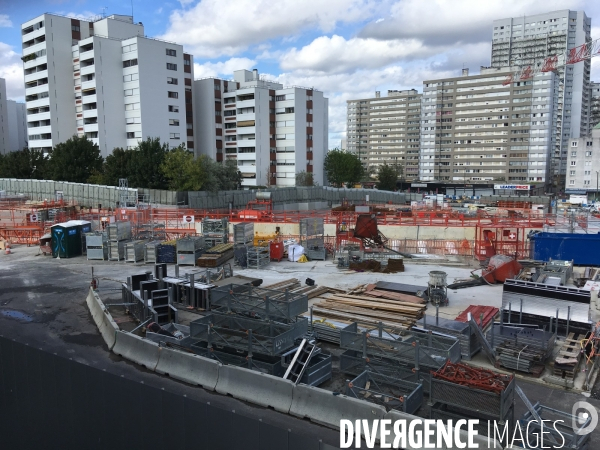 Grand Paris, les grands travaux de la ligne 15 à Vitry-sur-Seine, Val-de-Marne