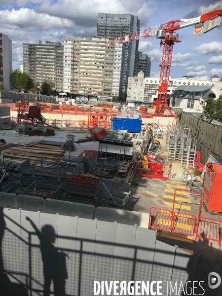 Grand Paris, les grands travaux de la ligne 15 à Vitry-sur-Seine, Val-de-Marne