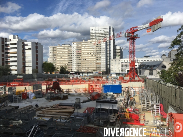 Grand Paris, les grands travaux de la ligne 15 à Vitry-sur-Seine, Val-de-Marne