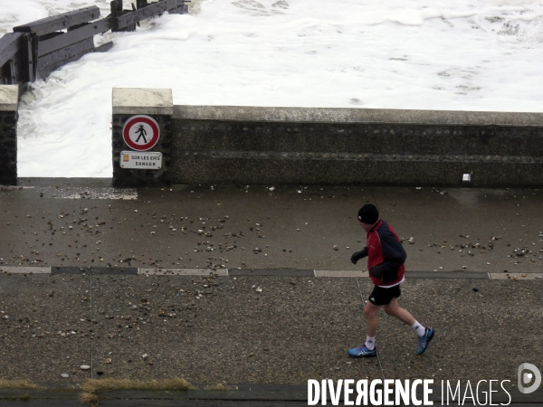 Illustration le Havre dans le vent