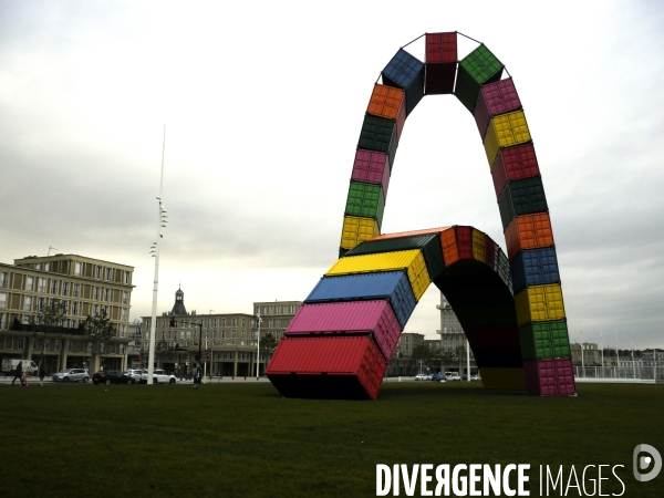 Illustration le Havre dans le vent