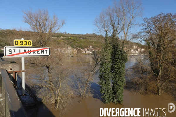 Inondation le long de la garonne