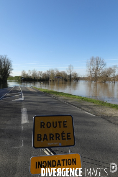 Inondation le long de la garonne