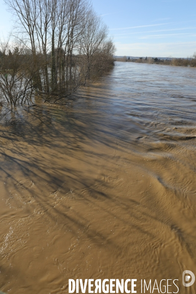 Inondation le long de la garonne