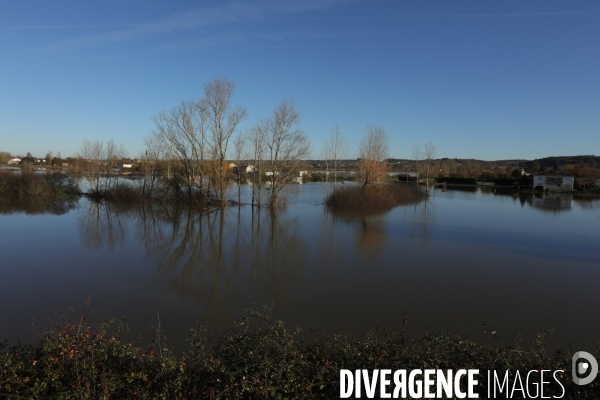 Inondation le long de la garonne