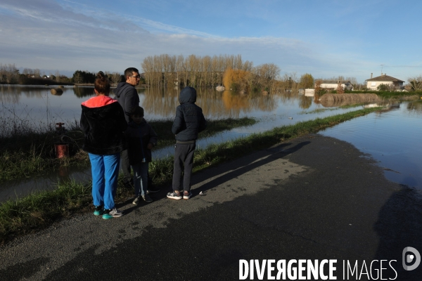 Inondation le long de la garonne