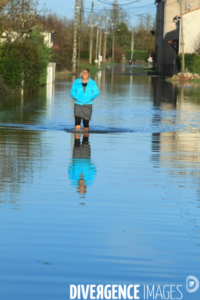 Inondation le long de la garonne