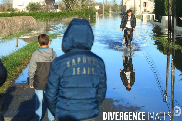 Inondation le long de la garonne