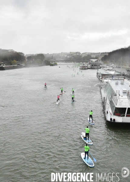 La Nautic Paddle de Paris 2019. The largest stand-up Paddle race in the world.