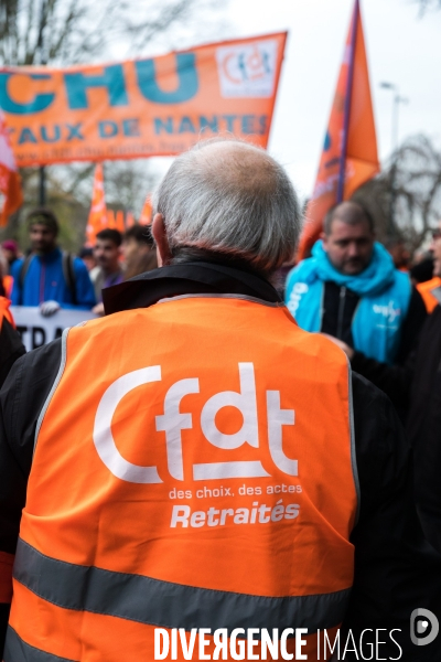 Manifestation contre la réforme des retraites à Nantes