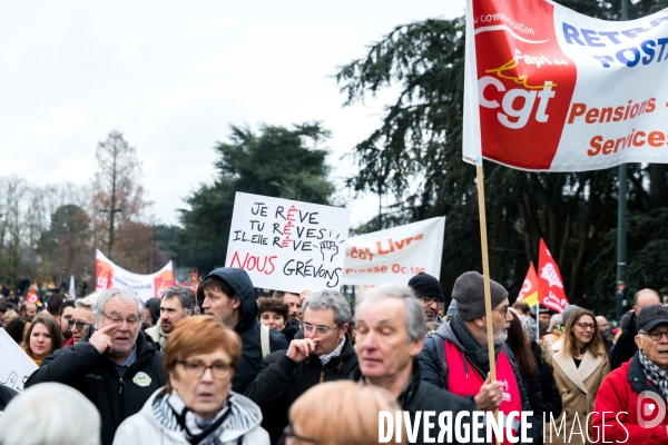 Manifestation contre la réforme des retraites à Nantes