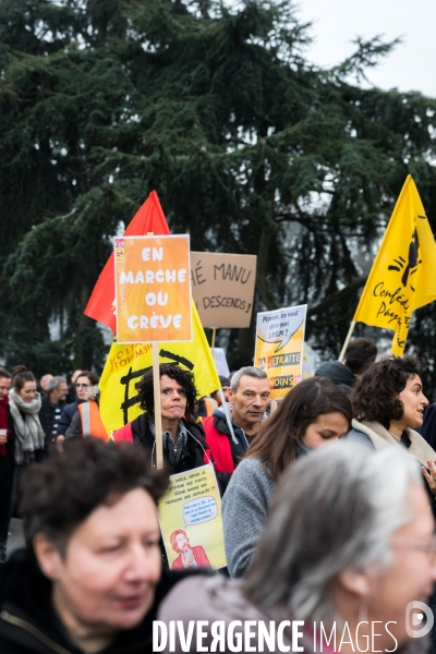 Manifestation contre la réforme des retraites à Nantes