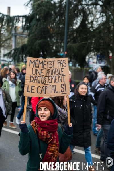 Manifestation contre la réforme des retraites à Nantes