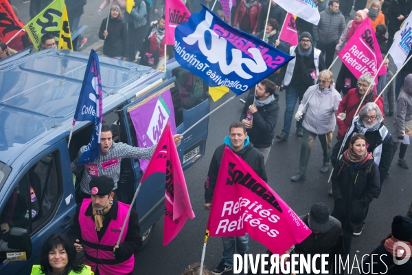 Manifestation contre la réforme des retraites à Nantes