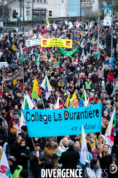 Manifestation contre la réforme des retraites à Nantes