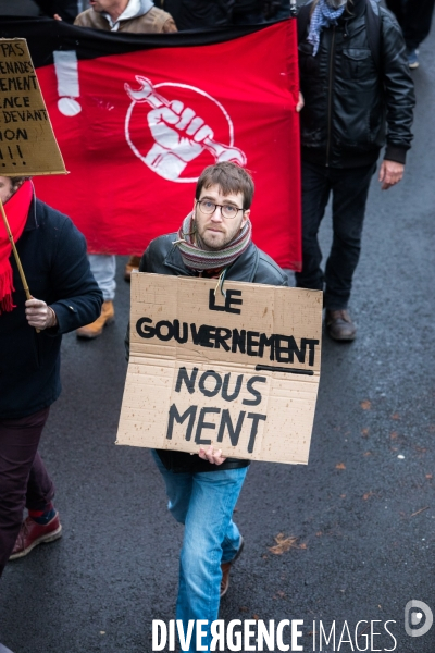 Manifestation contre la réforme des retraites à Nantes