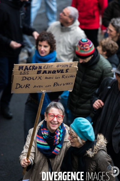 Manifestation contre la réforme des retraites à Nantes