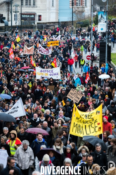 Manifestation contre la réforme des retraites à Nantes